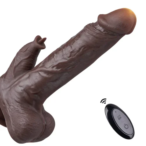 【1:1 Lifelike Upgraded Licking Dildo】Swing Thrusting Vibrator with Heating Modes Adult Toys