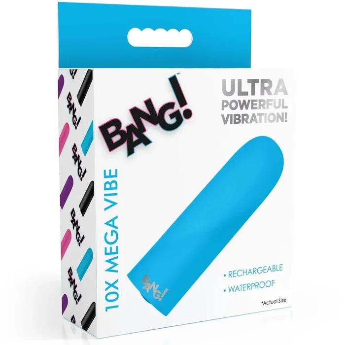 10X Rechargeable Mega Bullet Vibe – Blue