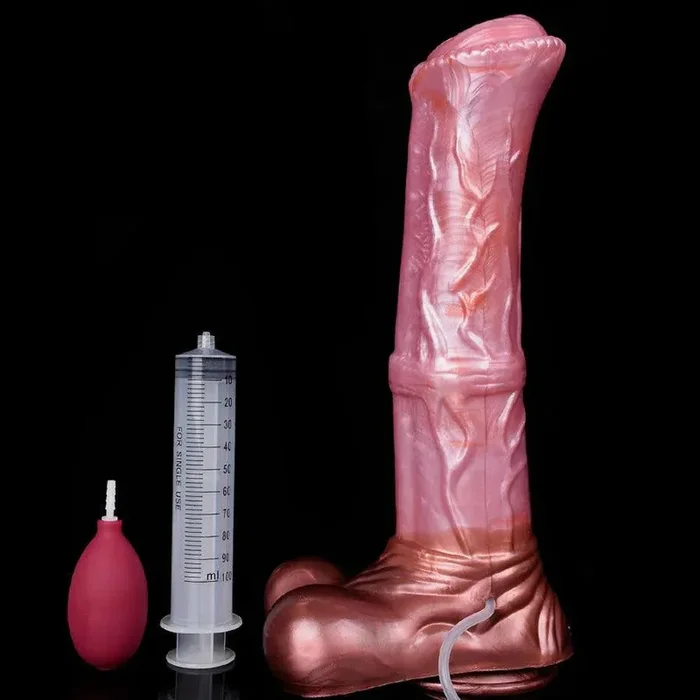 14 Zoll großer Pferdespritzdildo
