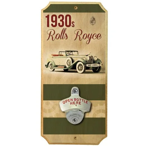 1930s Car – Wall Mounted Wood Plaque Bottle Opener