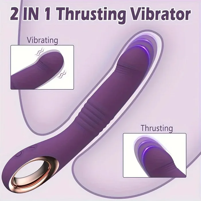 2-in-1 Vibrating Dildo