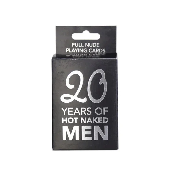 20 Years of Hot Men Full Nude Playing Cards by Kheper Games