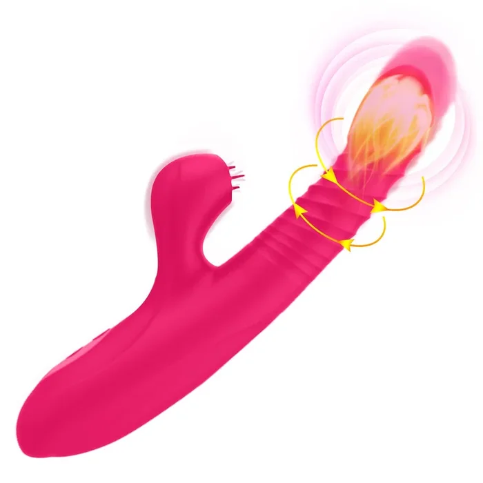 3-in-1 G-Spot Vibrator with Heating, 10 Vibes & 7 Thrust Modes for Women