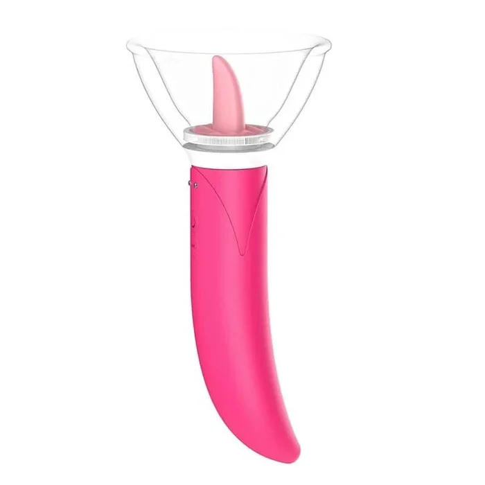 3 in 1 Licking, Sucking and Clitoral Stimulating Vibrator for Women