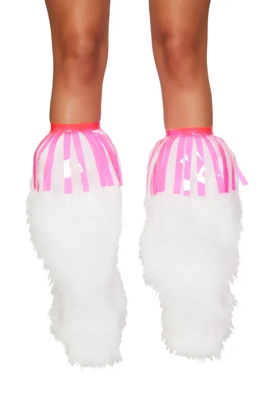 3242 – Pair of Vinyl Fringe Leg Wrap