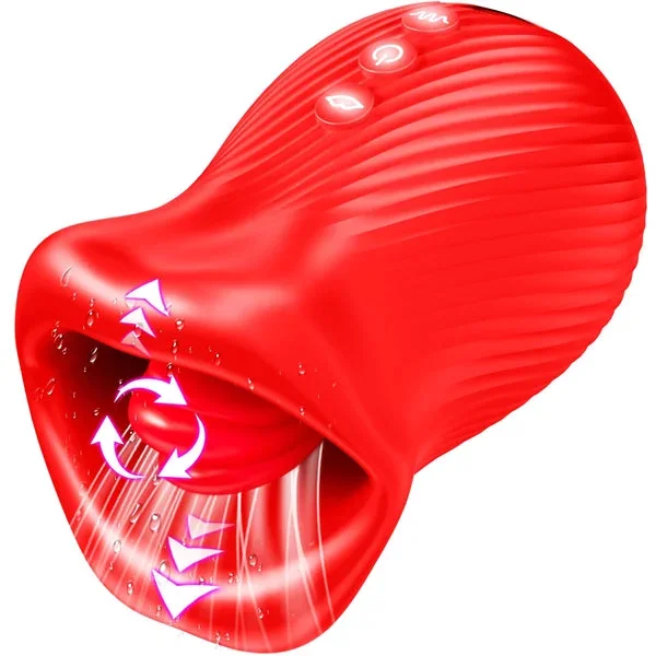 4 in 1 Tongue Licking Vibrator Rose Sex Toys