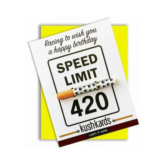 420 Speed Limit Birthday One Hitter Kard