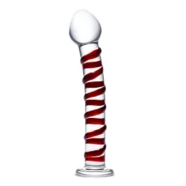 8″ Mr. Swirly Spiral Glass Dildo