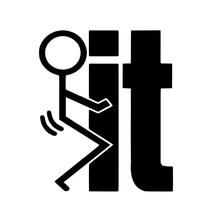 ‘F It’ – Bold and Expressive Vinyl Sticker