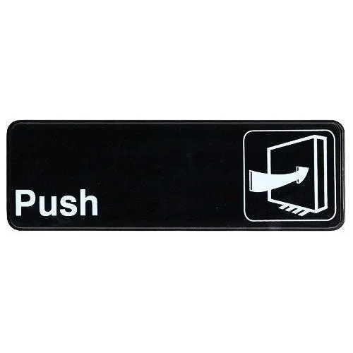 “Push” Sign – 9″ x 3″