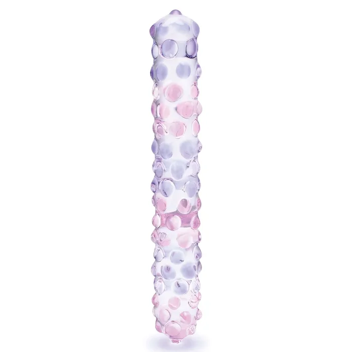 9″ Purple Rose Nubbed Dildo