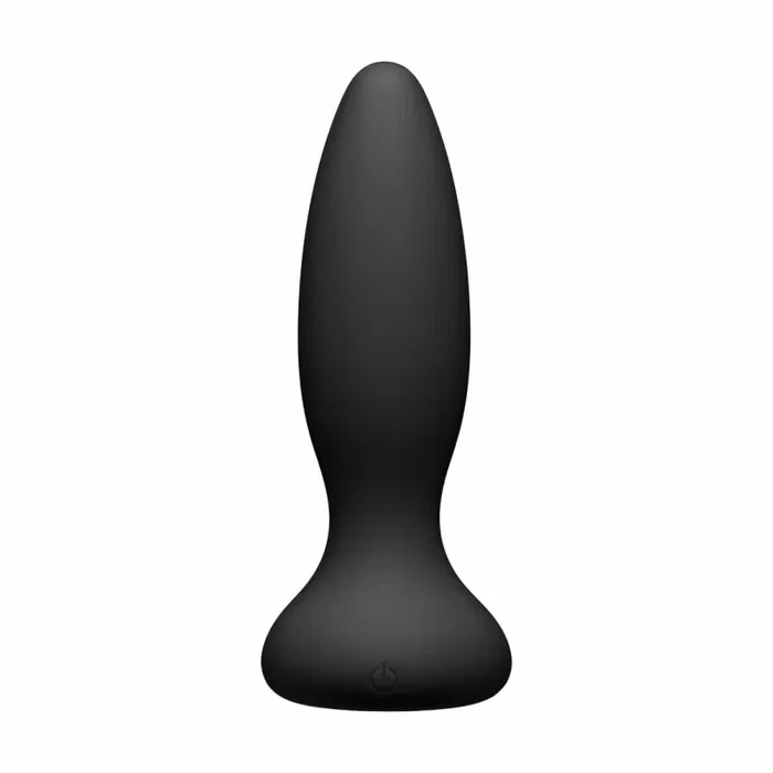 A-Play – Vibe – Adventurous – Rechargeable Silicone Anal Plug with Remote – Black