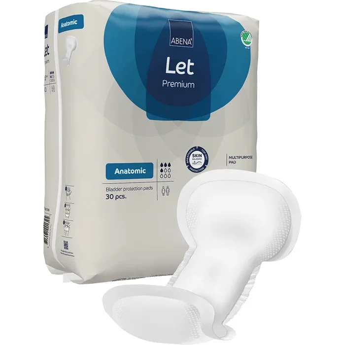 Abena Let Anatomic Adult Incontinence Booster Pad – 17.3 Inch x 7.9 inch