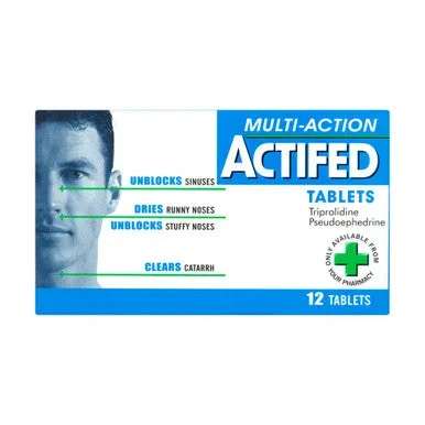 Actifed Multi-Action 12 Tablets