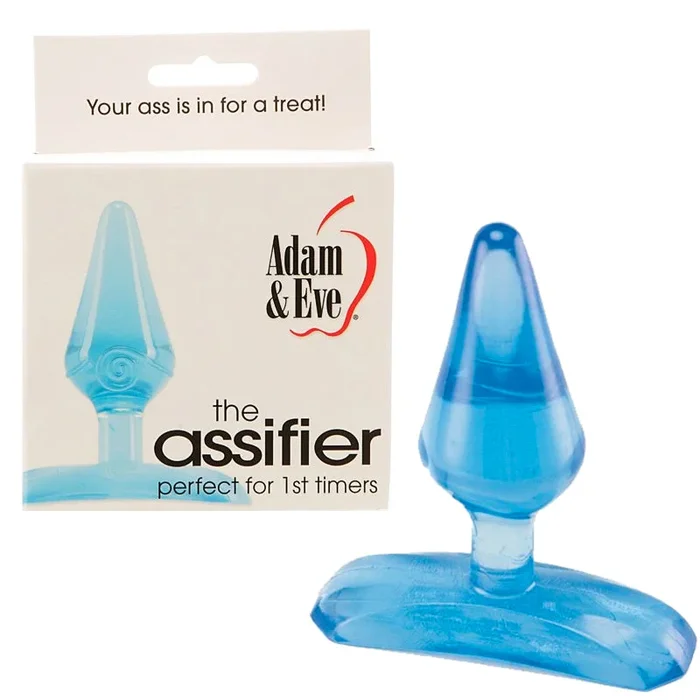 Adam & Eve Assifier Jelly Anal Plug Blue