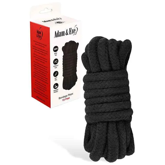 Adam & Eve BONDAGE ROPE – 4.5 metre – Black