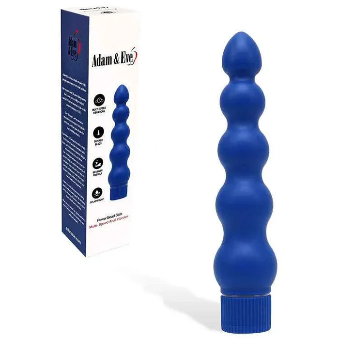 Adam & Eve POWER BEAD STICK Vibrator – Blue