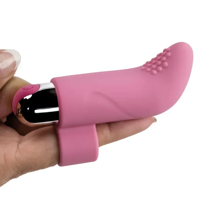 Adam & Eve Silicone Rechargeable Finger Vibe – Pink