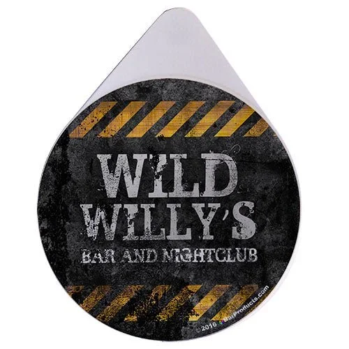 ADD YOUR NAME – Custom Glass Rimmer Lid – Hazard Grunge