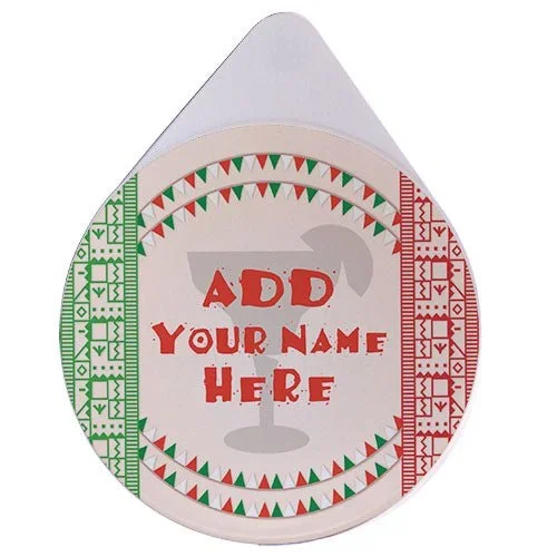 ADD YOUR NAME – Custom Glass Rimmer Lid – Viva Mexico