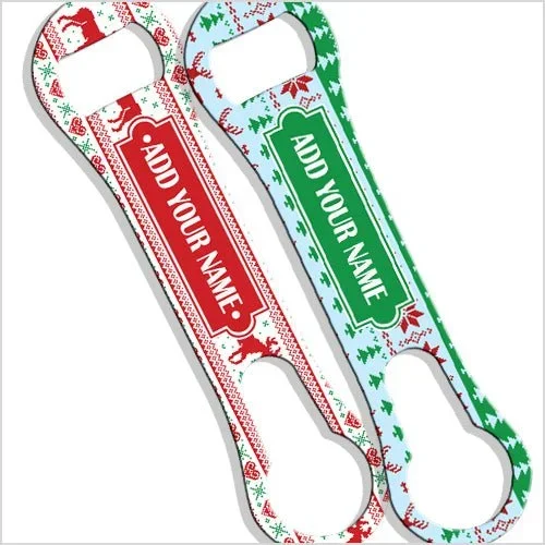 ADD YOUR NAME V-Rod® Bottle Opener – Ugly Christmas Sweater