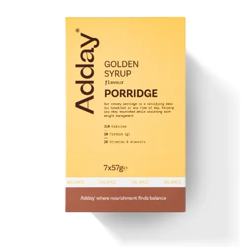Adday Golden Syrup Flavoured Oat Porridge 7 Sachets