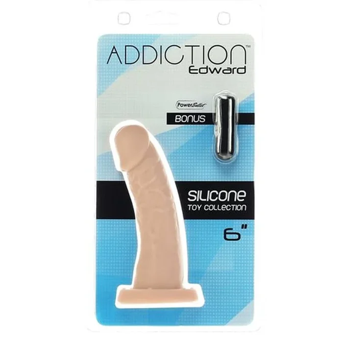Addiction | Edward 6″ Dong Beige with bonus PowerBullet