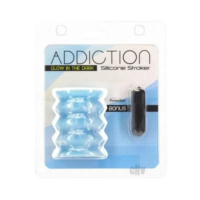 Addiction Silicone Reversible Stroker Glow-in-the-dark