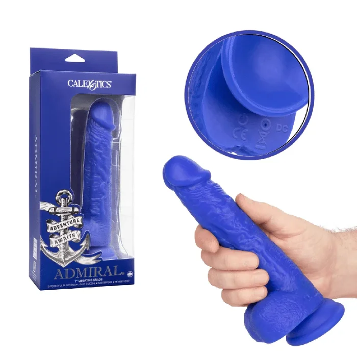 Admiral 7 Vibrating Sailor Dildo Rechargeable Suction Cup Base Sex Toy Vibrator