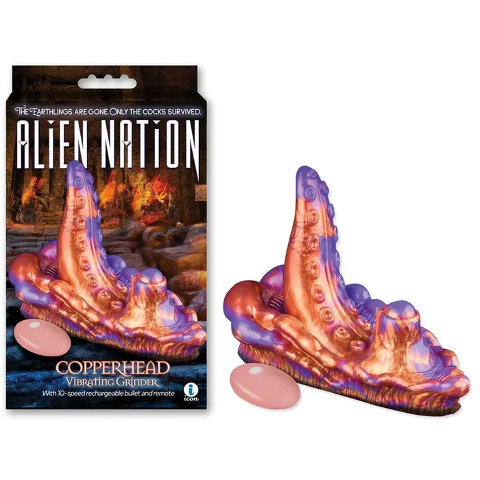 Alien Nation – Copperhead – USB Rechargeable Vibrating Fantasy Grinder Pad with Remote