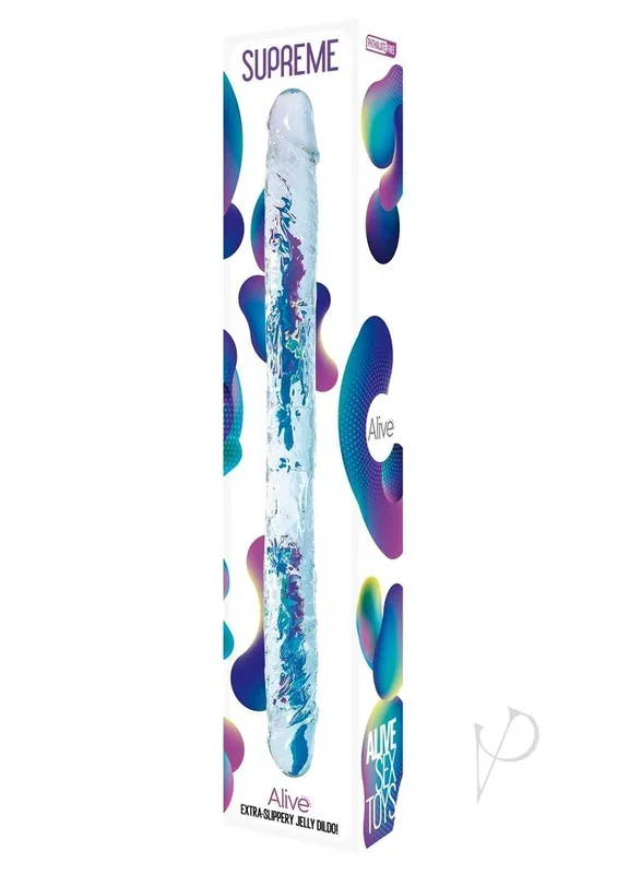 Alive Supreme Clear Double Ended Dildo