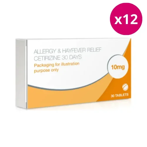 Allergy & Hayfever Relief Cetirizine x12