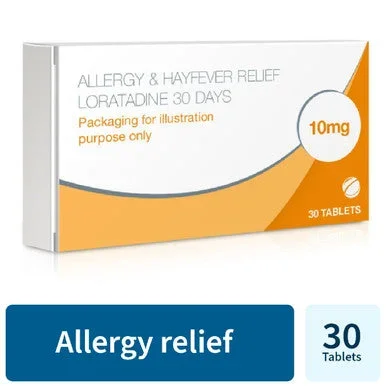 Allergy & Hayfever Relief Loratadine 30 Tablets