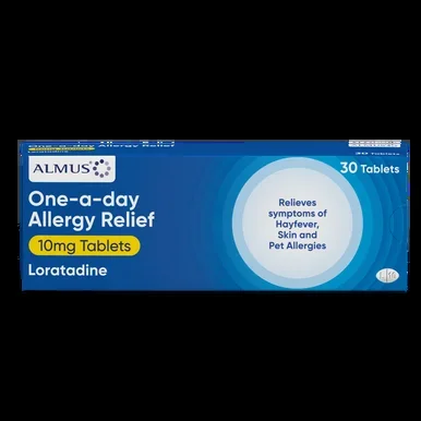 Almus One-A-Day Allergy Relief Loratadine 10mg Tablets