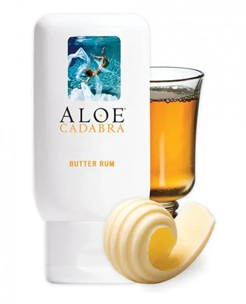 Aloe Cadabra Organic Lubricant – 2.5 Oz Bottle Butter Rum