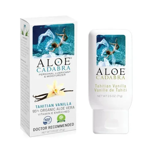 Aloe Cadabra Organic Lubricant – 2.5 oz Bottle Tahitian Vanilla