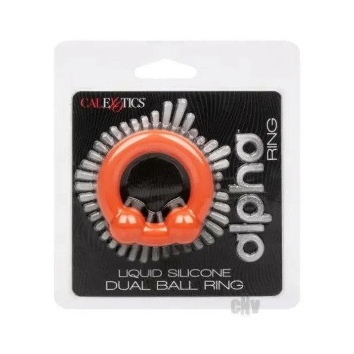 Alpha Liquid Silicone Dual Ball Ring Orn