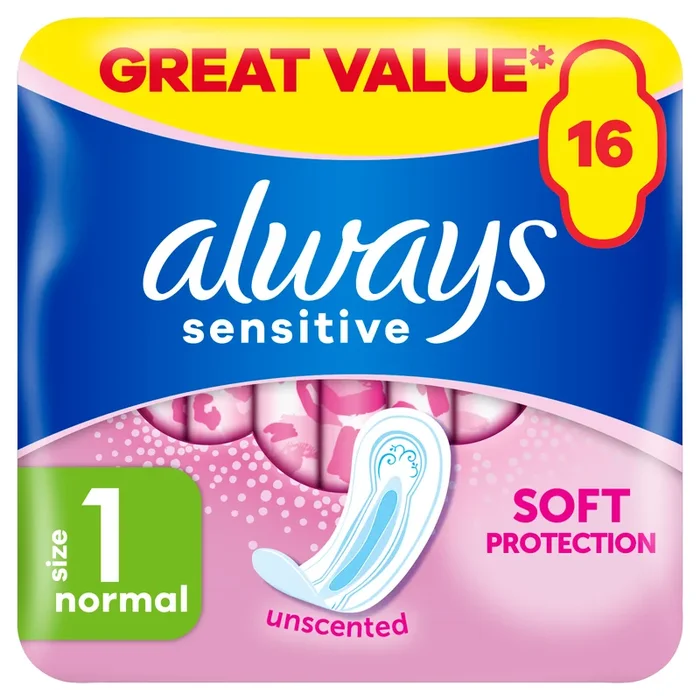Always Sensitive Normal Pads 16 Pads