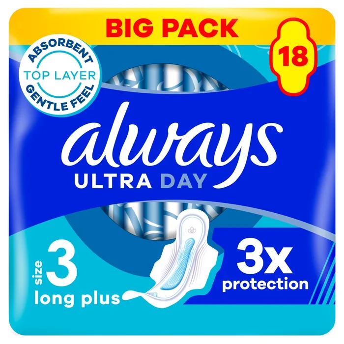 Always Ultra Duo Night Pads with Wings 18 Pads