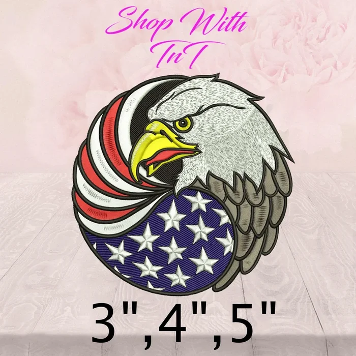 American Eagle | Patch Embroidered | Iron On or Sew On