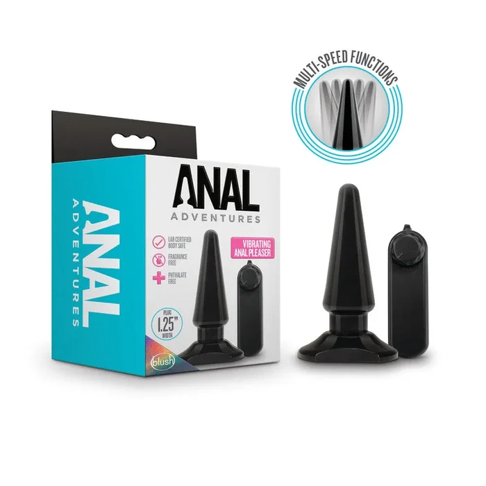 Anal Adventures Basic Vibrating Anal Pleaser – 10.1 cm Vibrating Butt Plug