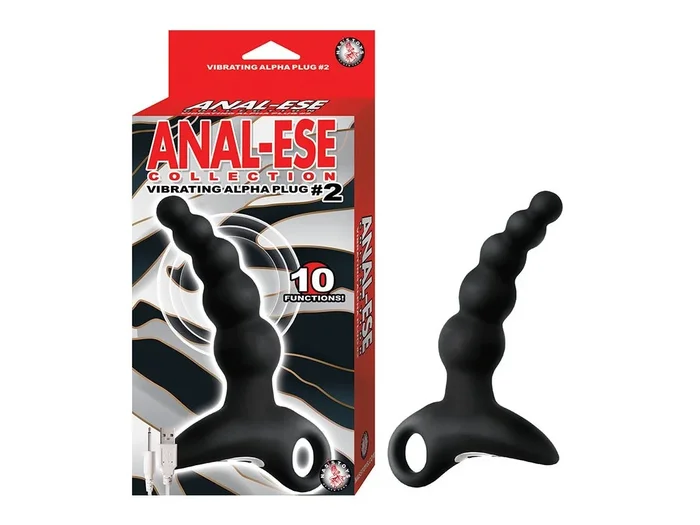 Anal-Ese Collection Vibrating Alpha Plug #2 – Black