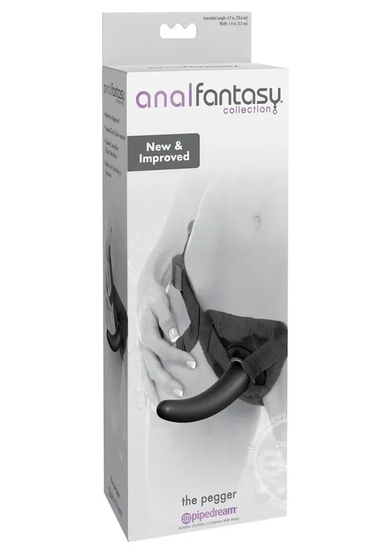 Anal Fantasy Collection The Pegger Strap-On 4.75in – Black