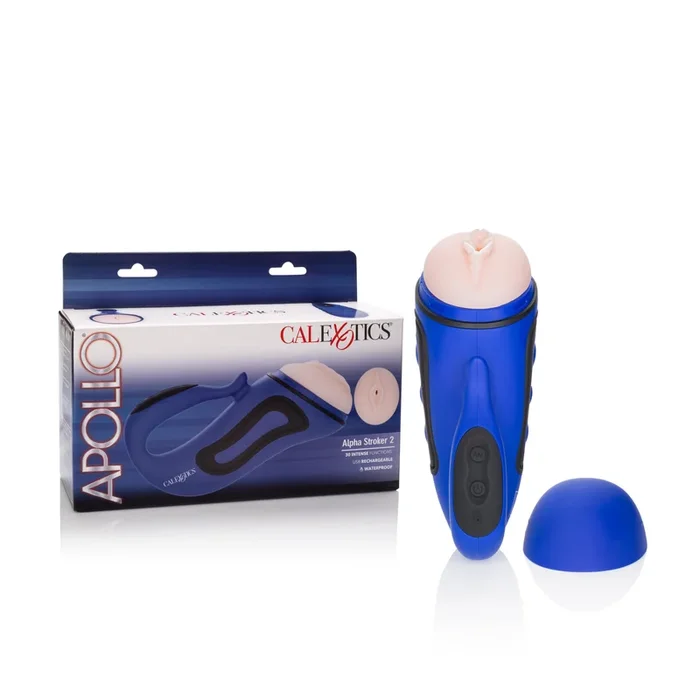 Apollo Alpha Waterproof Stroker: 30 Vibration Functions, Rechargeable Fun