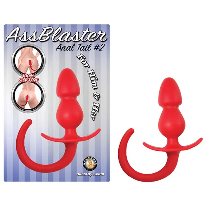 Ass Blaster Anal Tail 2 Silicone Red