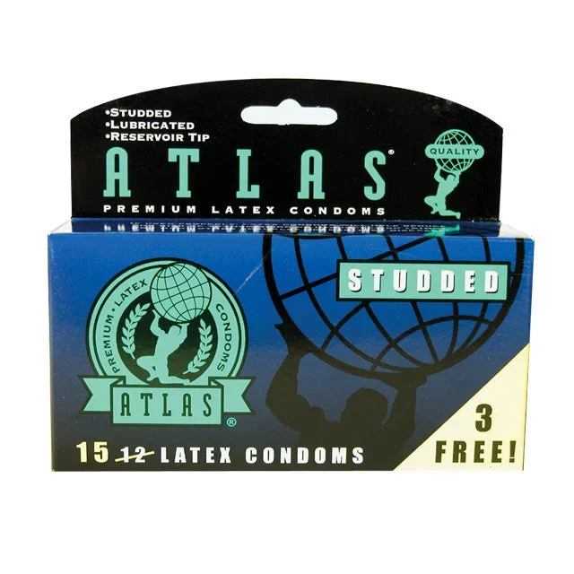 Atlas Studded Condoms (15pk)