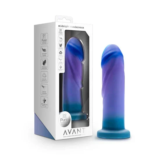 Avant Midnight Rendevous Ocean Blue Dildo by Blush Novelties