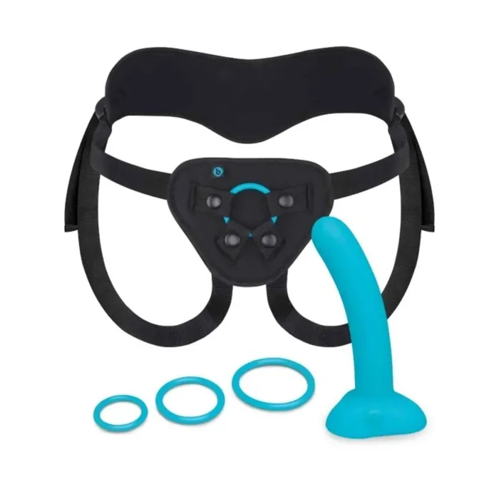 b-Vibe Every Body Strap-On Harness Set – Teal Black