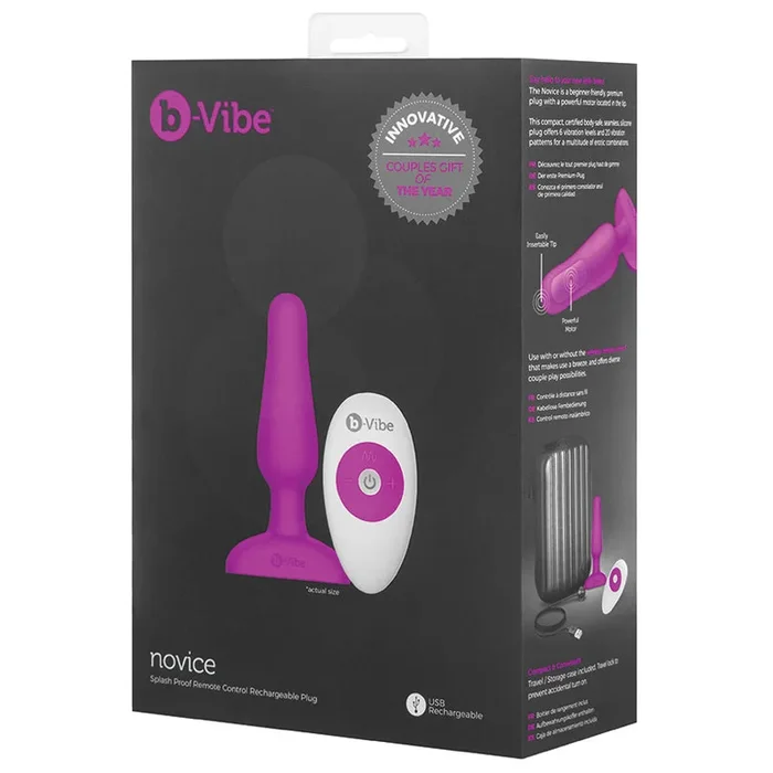b-Vibe Novice Plug – Fuchsia