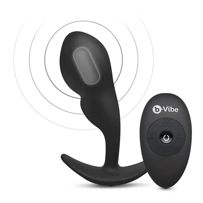 b-Vibe Remote Control P-Spot Snug Plug in Black